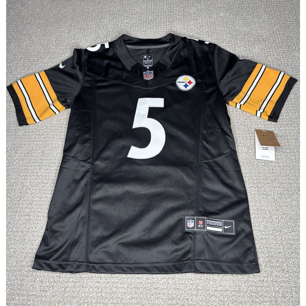 Pittsburgh Steelers Jalen Ramsey #5 Black Stitched Womens Small Jersey